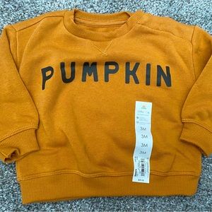 Little Co Pumpkin Sweatshirt 6M